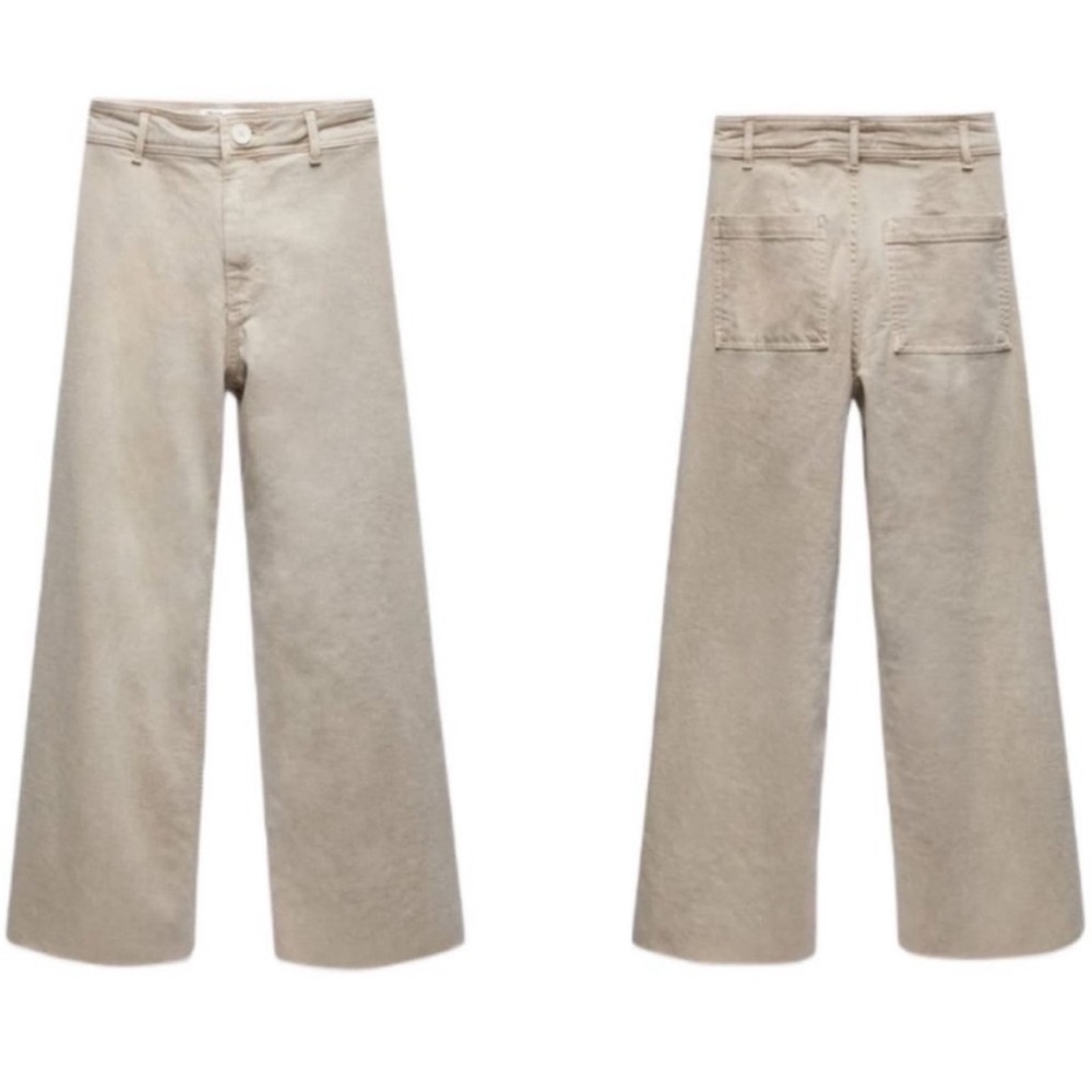 ZARA HIGH-WAISTED ZW SAILOR STRAIGHT JEANS 29